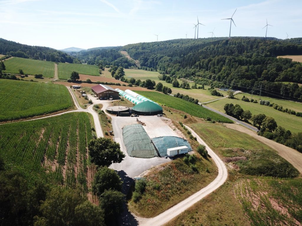 Mikroalgenproduktion und Biogasproduktion